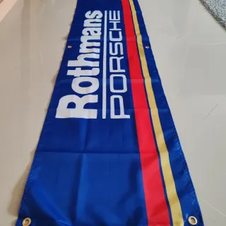 Bandeira Rothmans Porsche 180x45cm