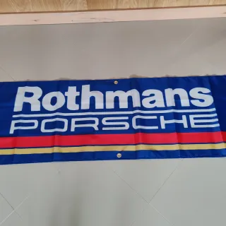 Bandeira Rothmans Porsche 180x45cm