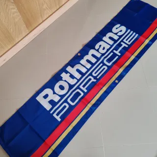 Bandeira Rothmans Porsche 180x45cm