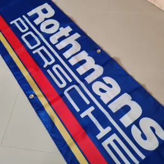 Bandeira Rothmans Porsche 180x45cm