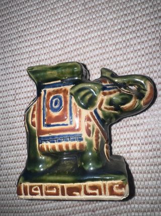 Figura Elefante Cerámica Decorativa
