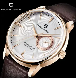 Reloj PAGANI DESIGN Hombre Marrón Blanco