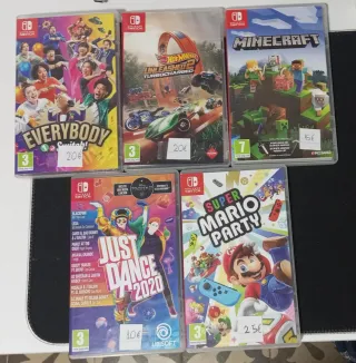 Juegos Nintendo Switch: Minecraft, Mario Party, Ju