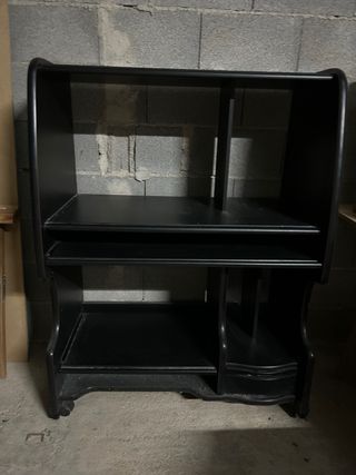 Mueble de ordenador negro