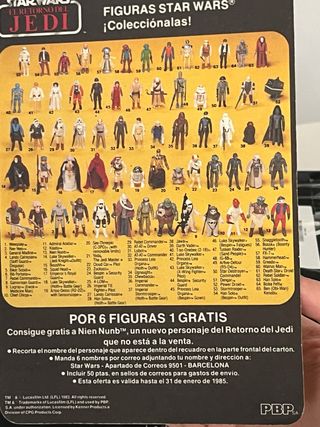 Star Wars Ree Yees PBP MOC El Retorno del Jedi