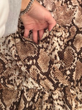 Vestito donna stampa pitone