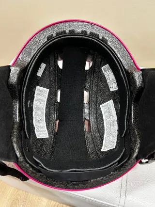 Casco y gafas esquí Wedze rosa. Talla XS 48-52cm