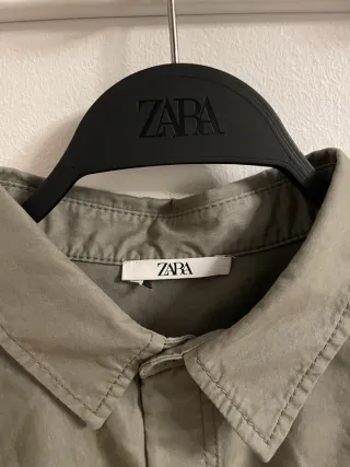 Camisa Zara Verde Talla L