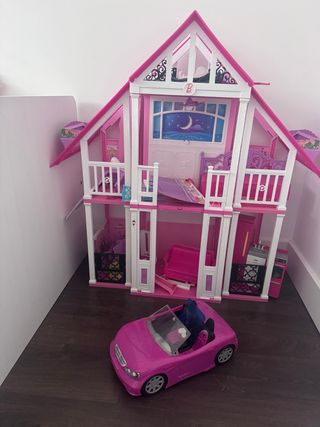 Casa Barbie e Macchina Rosa