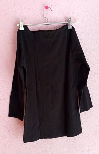 Camiseta negra con foto y lazo + Regalo