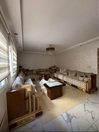 Salón Marroquí Madera y Tela