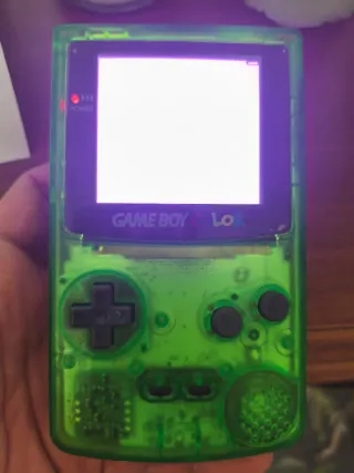 Game Boy Color Verde Pantalla IPS + Mario tennis