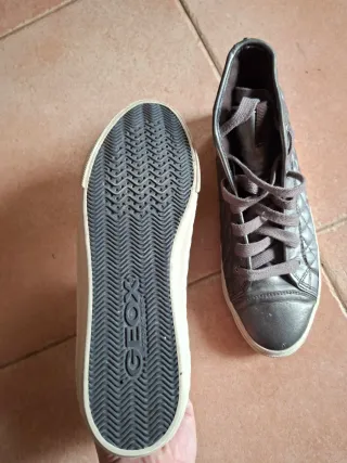Zapatillas Geox plateadas talla 37