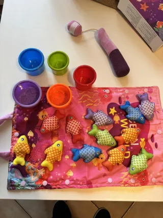 Gioco Pesca Montessori 20 Pezzi Morbidi