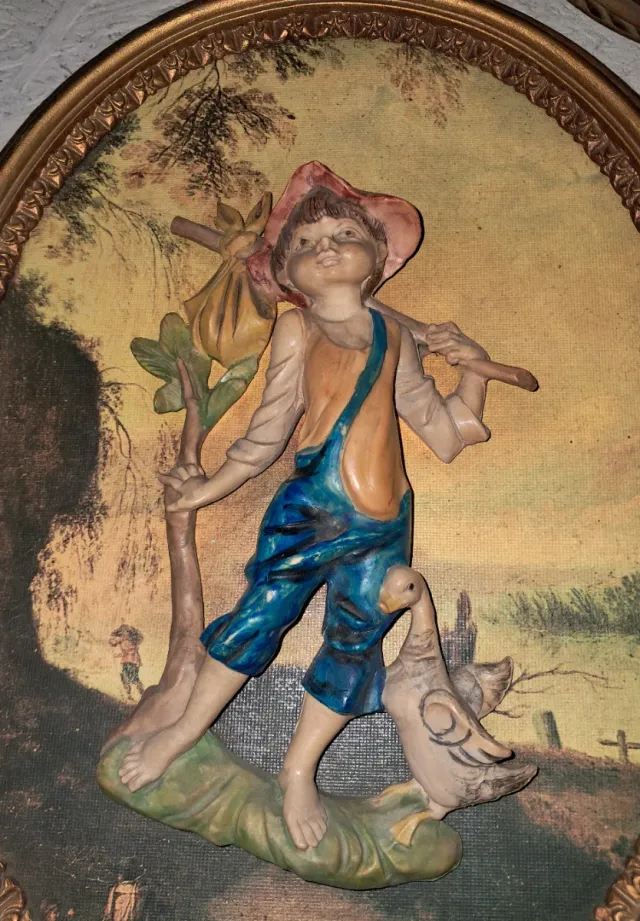 Lote 3 Cuadro Antiguos Italianos estilo Imperio 3D