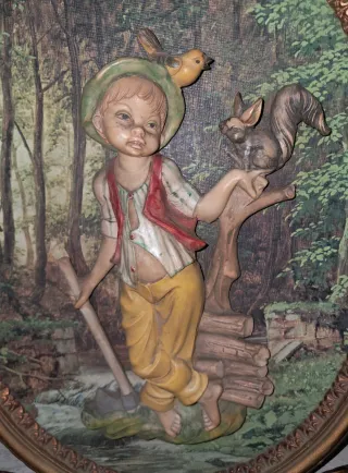 Lote 3 Cuadro Antiguos Italianos estilo Imperio 3D