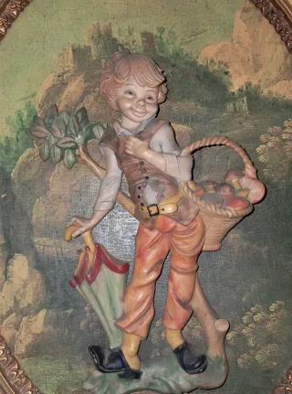 Lote 3 Cuadro Antiguos Italianos estilo Imperio 3D