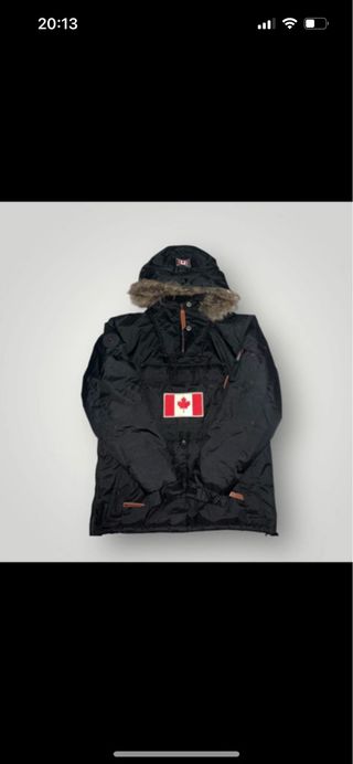 Giacca invernale con bandiera canadese