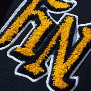 Giacca Baseball Blu Navy e Beige Taglia L