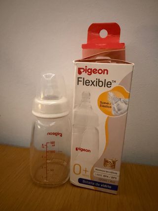 Biberón Pigeon Flexible Vidrio 120ml