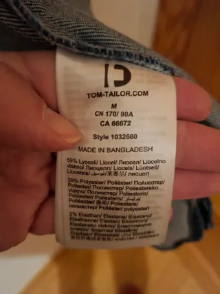 Chaqueta vaquera Tom Tailor azul Talla M