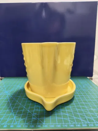 Vaso e sottovaso IKEA giallo limone