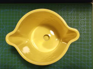 Vaso e sottovaso IKEA giallo limone