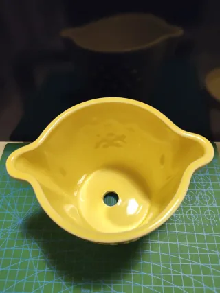 Vaso e sottovaso IKEA giallo limone