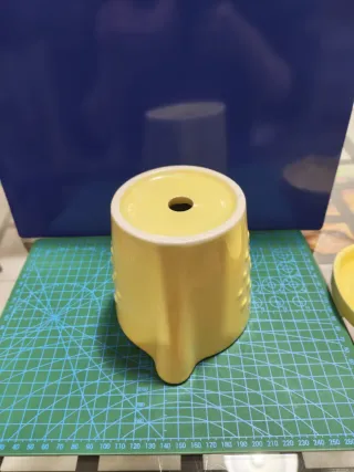 Vaso e sottovaso IKEA giallo limone