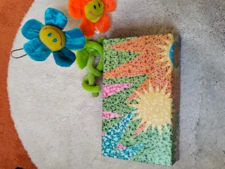 Juego 2 tazas y 2 cucharas mosaico