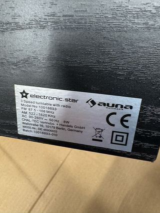 Auna Tocadiscos Vinilos MP3 USB