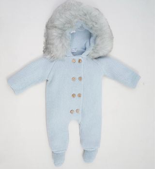 Buzo Celeste Pangasa con Capucha y Botones