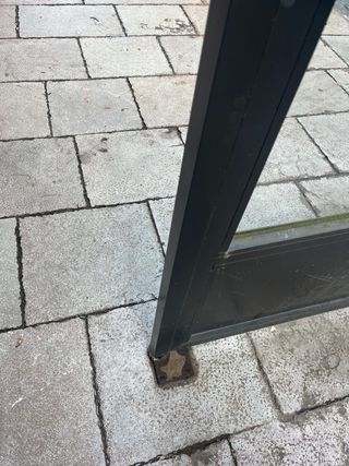 Paravientos terraza cristal y metal