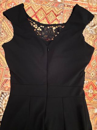 Tuta elegante lunga donna nera