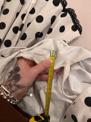 Traje Gitana Lunares Negros Encaje