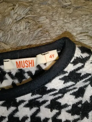 Vestido infantil pata de gallo