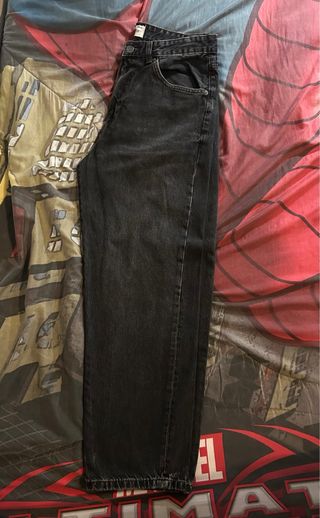 Pull&Bear Pantalón Loose Fit Negro