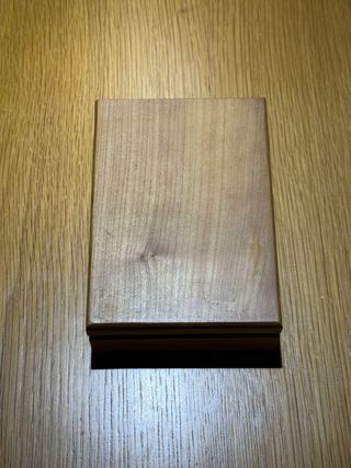 Caixa de barbear com espelho e escova