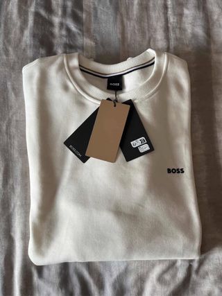 BOSS Sweatshirt Branco Tamanho M