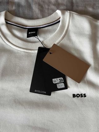 BOSS Sweatshirt Branco Tamanho M