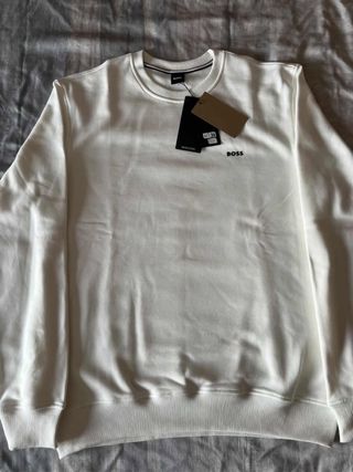 BOSS Sweatshirt Branco Tamanho M