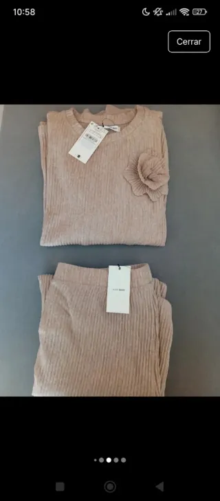 Conjunto suéter y pantalón Talla L