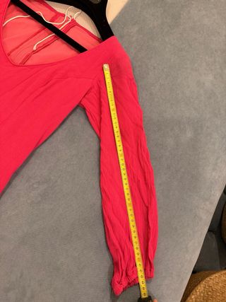 Traje de gitana fucsia con volantes