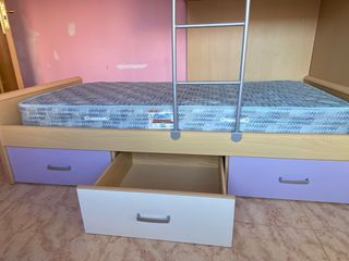 Cama tren litera juvenil + comoda
