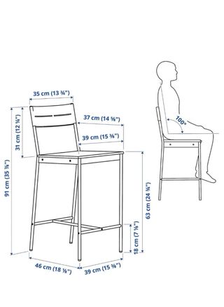 2 Taburete alto IKEA SANDSBERG