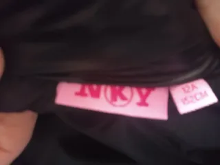 Abrigo niña negro con capucha