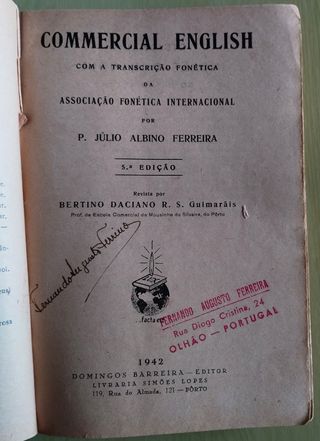 Commercial English de P. Júlio Albino Ferreira