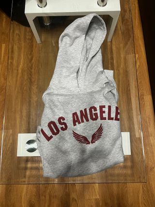 Sudadera Bershka Gris Los Angeles