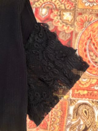 Sottogiacca donna nero con pizzo