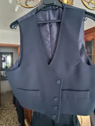 Traje campero marino 100% lana para romeria/feria